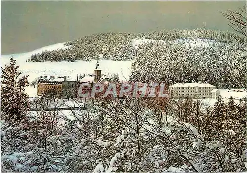 Cartes postales moderne Trappe Notre Dame des Neiges l'Abbaye sous son Blanc Manteau de Neige (Alt 1100m)