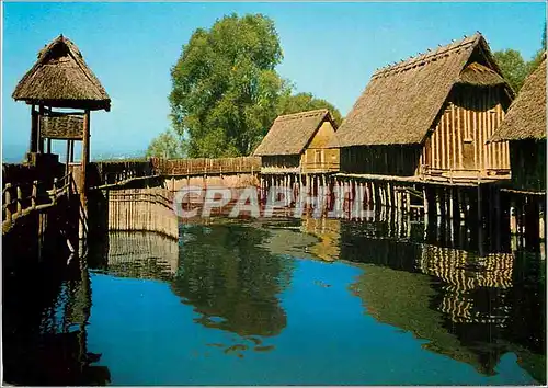 Cartes postales moderne Unteruhldingen (Bodensee) Pfahlbauten