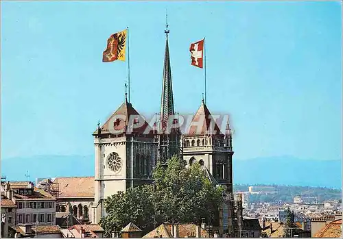 Moderne Karte Geneve la Cathedrale St Pierre