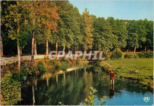 Moderne Karte En Parcourant Nos Campagnes un Joli Coin de Peche