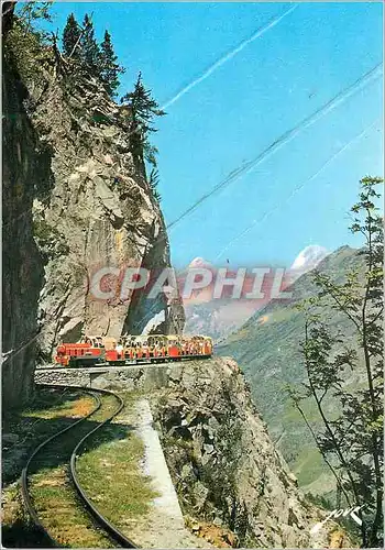 Cartes postales moderne Les Pyrenees Excursion au Lac d'Artouste (2000m) le Train du Lac Serpente en Corniche dans la Pa