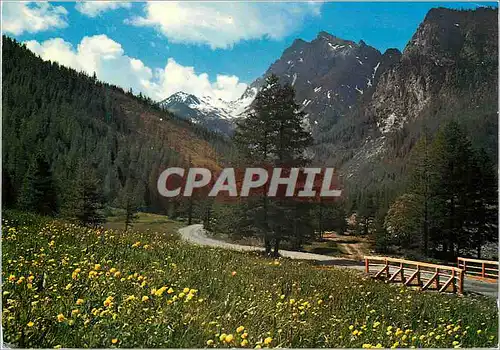 Cartes postales moderne Les Alpes Touristiques Route du Belvedere du Mont Viso