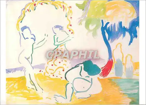 Cartes postales moderne Musee d'Art Moderne de la Ville de Paris Andre Derain (1880 1954) Baigneuses Aquarelle sur Papie