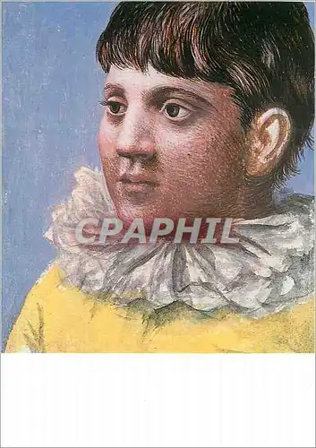 Moderne Karte Paris Grand Palais Exposition Pablo Picasso (1881 1973) Portrait d'Enfant en Pierrot