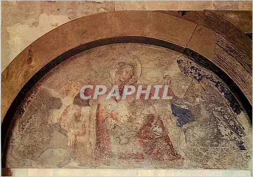 Cartes postales moderne Avignon Palais des Papes la Vierge Entouree d'Anges par Simone Martini Fresque Originale