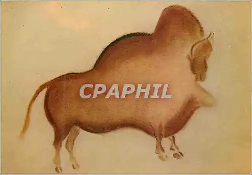 Cartes postales moderne Bison Grotte de Font de Gaume (Dordogne) Paleolithique Superieur Releve H Breuil (Coll Musee de