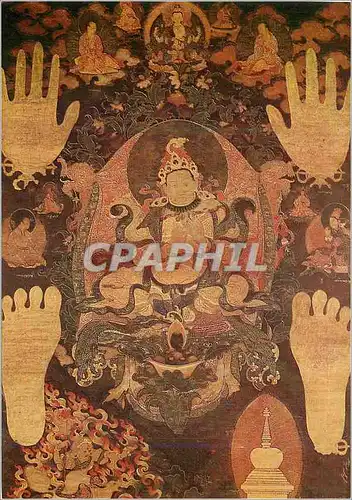 Cartes postales moderne Paris Musee Guimet le Roi gNya Khri Btsan Po XVIIIe siecle Tibet