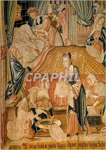 Cartes postales moderne Cathedrale de Reims Tapisseries de la Vie de la Vierge Naissance de la Vierge