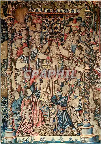 Cartes postales moderne Reims Palais du Tau Sacre du Roi Clovis Tapisserie Laine et Soie Tournai XVe s