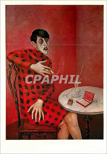 Moderne Karte Paris Musee National d'Art Moderne Otto Dix 1891 1969 Portrait de la Journaliste Sylvia Von Hard