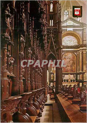 Cartes postales moderne Antwerpen O L Vrouwekathedraal Cathedrale Notre Dame Stalles 19me s Maitre Autel