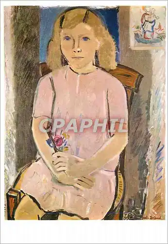 Cartes postales moderne Musee Royal des Beaux Arts d'Anvers Gustave de Smet (1877 1943) Jeune Fille en Rose