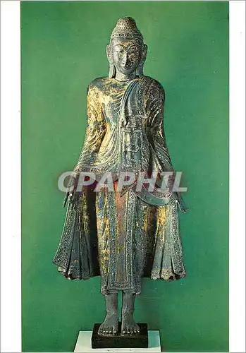 Cartes postales moderne Paris Musee Guimet Bouddha Birmanie XVIIIe siecle Bois Laque