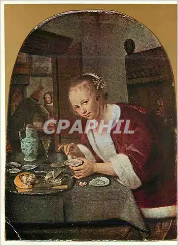 Cartes postales moderne Jan Steen (1626 1679) De Oestereetster La Mangeuse d'Huitres