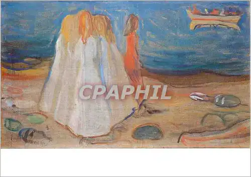 Moderne Karte Jeunes Filles au Bord de la Mer Madchen am Meer 1903 04 Edvard Munch (1863 1944)