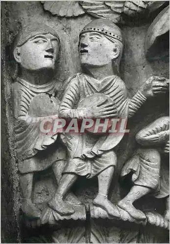 Cartes postales moderne Vezelay (Yonne) Basilique Sainte Madeleine (XIIe siecle) Chapiteau de la Nef Saint Martin et l'A