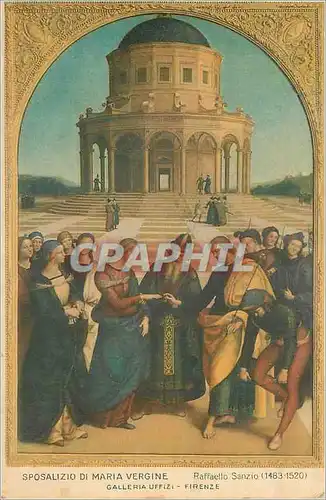 Ansichtskarte AK Galleria Uffizi Firenze Sposalizio di Maria Vergine Raffaello Sanzio (1483 1520)