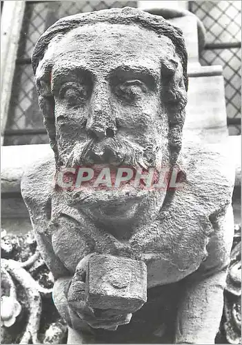 Cartes postales moderne Eglise Notre Dame de Dijon Facade Gargouilles Realisees de 1866 a 1881 par le Sculpteur Lagoule