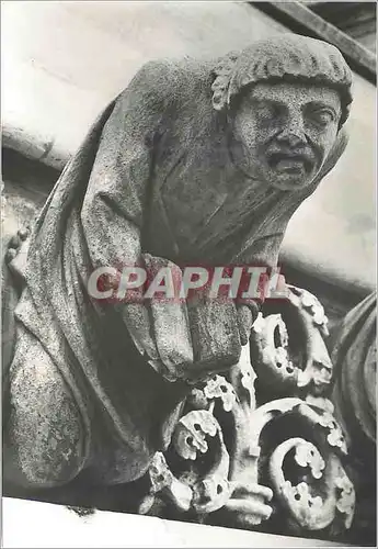 Cartes postales moderne Eglise Notre Dame de Dijon Facade Gargouilles Realisees de 1866 a 1881 par le Sculpteur Lagoule