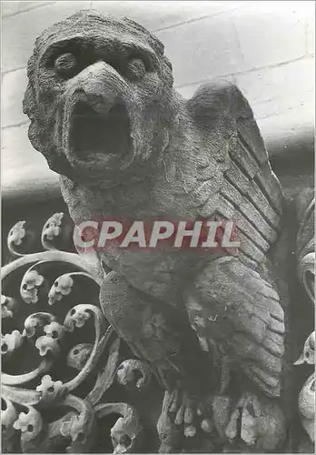 Cartes postales moderne Eglise Notre Dame de Dijon Facade Gargouilles Realisees de 1866 a 1881 par le Sculpteur Lagoule