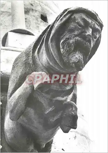 Cartes postales moderne Eglise Notre Dame de Dijon Facade Gargouilles Realisees de 1866 a 1881 par le Sculpteur Lagoule