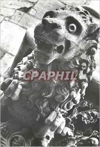 Cartes postales moderne Eglise Notre Dame de Dijon Facade Gargouilles Realisees de 1866 a 1881 par le Sculpteur Lagoule