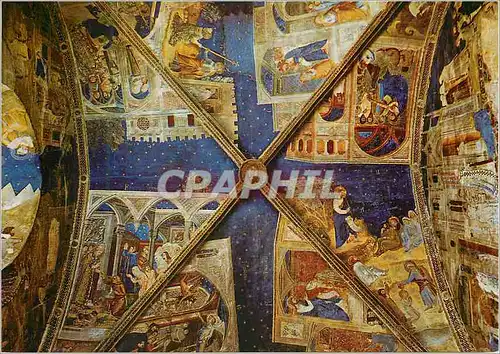 Cartes postales moderne Avignon Palais des Papes Voutes de la Chapelle St Martial Fresque de Matteo Giovanetti (1344 134
