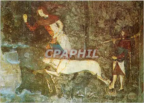 Cartes postales moderne Avignon Palais des Papes Chambre du Cerf La Chasse au Cerf Fresque de Matteo Giovanetti (1343)