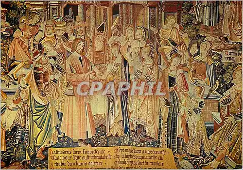 Cartes postales moderne Cathedrale de Reims Tapisseries de la Vie de la Vierge Le Mariage de la Vierge et de Saint Josep