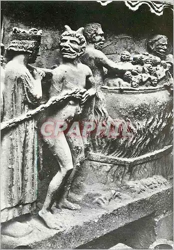 Cartes postales moderne Reims La Cathedrale (XIIIe S) Portail du Jugement Dernier La chaudiere de Malchus