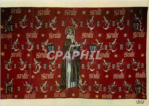 Cartes postales moderne Beaune (Cote d'Or) Hotel Dieu (1443) Tapisserie a fond Framboise de Guigone de Salins Semee de T