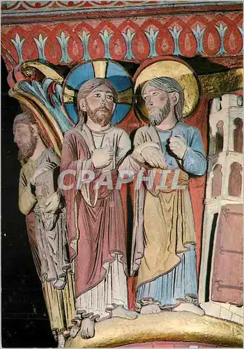 Cartes postales moderne Issoire (Puy de Dome) Eglise St Austremoine (XIIe S) Apparition du Christ a St Thomas