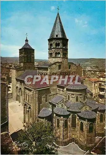 Cartes postales moderne Clermont Ferrand L'Auvergne Notre Dame du Port (XIIe Siecle) Ouvrage parfait dans le Style Roman
