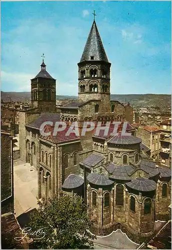 Moderne Karte Clermont Ferrand L'Auvergne Notre Dame du Port (XIIe Siecle) Ouvrage parfait dans le Style Roman