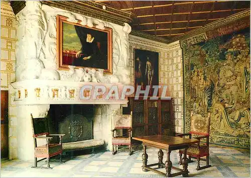 Moderne Karte Chenonceau (Indre et Loire) Les Chateaux de la Loire Chambre de Diane de Poitiers Cheminee de Je