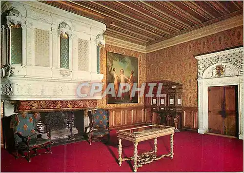 Cartes postales moderne Chenonceau (Indre et Loire) Les Chateaux de la Loire Chambre de Francois Ier Tableau des Trois G