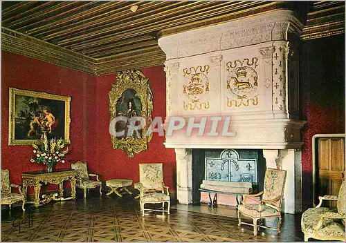 Moderne Karte Chateau de Chenonceau (Indre et Loire) En Touraine Salon Louis XIV