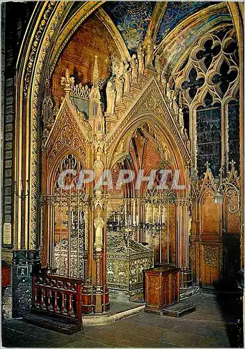 Cartes postales moderne Saint Etienne du Mont Tombeau (VIe S) et Chasse (XIX S) de Sainte Genevieve