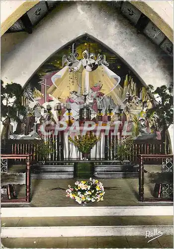 Cartes postales moderne Valberg (Alt 1700 m) Les Alpes Maritimes Sanctuaire de Notre Dame des Neiges Le Choeur (fresque