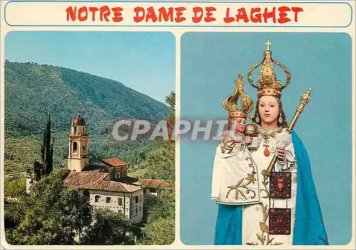 Cartes postales moderne Laghet Cote d'Azur Note Dame de Laghet Le Monastere