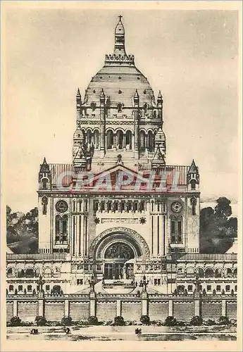 Moderne Karte Basilique de Lisieux Le Projet Facade et Dome