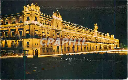 Cartes postales moderne Mexico Palacio Nacional Vista de noche