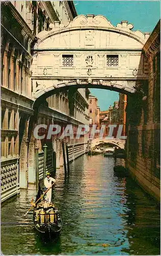 Moderne Karte Venezia Le Pont des Sospiri Bateau