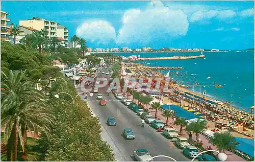 Cartes postales moderne Cannes La Cote d'Azur Vue Generale sur la Plage du Midi