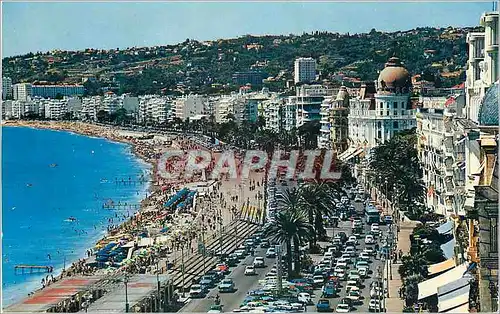 Moderne Karte Nice La Cote d'Azur La Promenade des Anglais