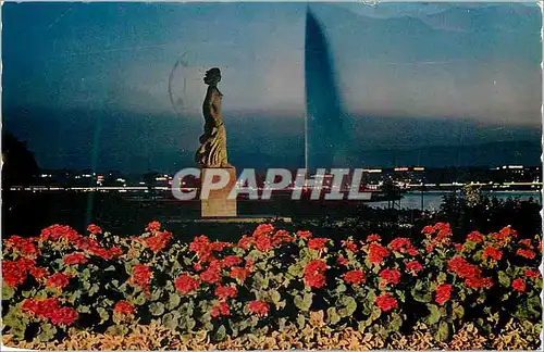 Cartes postales moderne Geneve Soir d'ete au Quai Gustave Ador