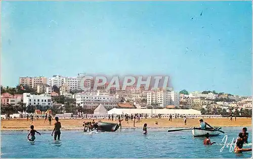 Moderne Karte Tanger Panorama de la Plage