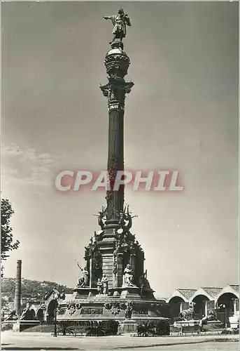 Moderne Karte Barcelona Le Monument de Christophe Colomb