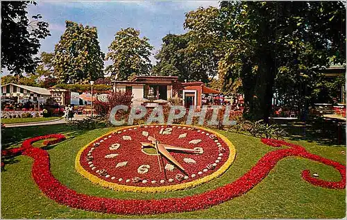 Cartes postales moderne Geneve L'Horloge Fleurie
