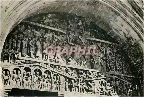 Cartes postales moderne Conques (Aveyron) L'Eglise Le Tympan (XIIe S)